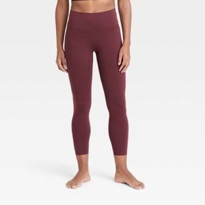 All In Motion Heather 7/8 Legging Heathered Red NEW